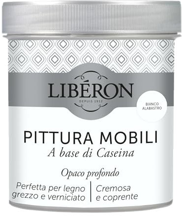 Libéron Pittura Mobili a base di Caseina Bianco Alabastro 0.5 L