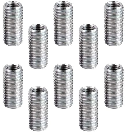 Lot de 10 inserts filetés M10 vers M8, inserts filetés, Helicoil M8, écrou à visser M10, douille filetée, adaptateur fileté pour voitures, turbines à vapeur, mécaniques, appareils