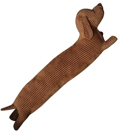 Dackelkissen Lang, Plüschkissen Dackel, Hunde-Kuscheltier-Wurfkissen, Beschwerter Tierluft-Tür-Zugluftstopper Für Wohnzimmer, Schlafzimmer