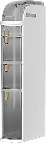 Meuble De Rangement, Porte-Papier Toilette, Meuble avec Tiroirs, Porte-Papier Toilette sur Pied, Meuble De Rangement De Salle De Bain Étroit Et Fin, Meuble D'An,One Color-4 Layer