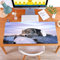 MYAUEYSU Alfombrilla de ratón para 40x80 cm,Perro de Raza Siberian Husky Triste al Atardecer,Grande,con Base de Goma y Bordes cosidos,Alfombrilla para,PC,portátil,Escritorio