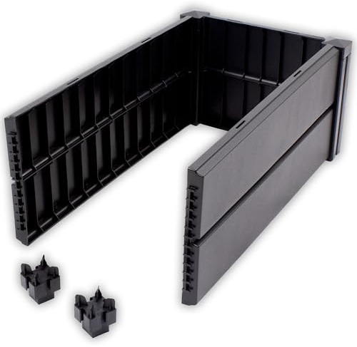 NYVI Hochbeet NYVIGreen Erweiterungsset 82x44x31 cm 112 Liter - Erweiterung für Kunststoff Kräuterbeet - Wetterfest, UV-resistent, Rostfrei, Langlebig - Einfache Steckmontage