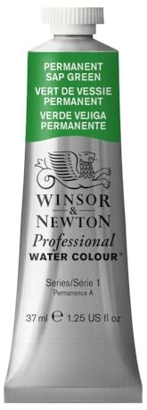 Winsor & Newton Professional Watercolor, 37ml Tube, Permanent Sap Green