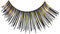Eulenspiegel 000076 - Künstliche Wimpern, Schwarz/Gold, 1 ml Spezial-Wimpernkleber, Anleitung, für Karneval, Mottoparty