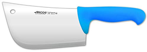 Arcos Fleischermesser Cleaver - Klinge aus Edelstahl 20 cm - Griff aus Polypropylen, Widerstandsfähig und Hygienisch - Blau, Serie 2900, Farberkennungssystem