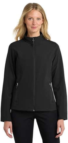 Port Authority Ladies Core Soft Shell Jacket L317, Black, Large