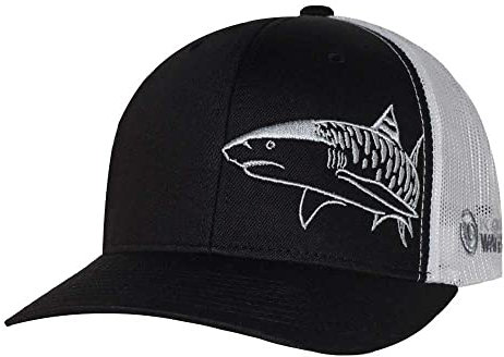 Tiger Shark Hat: Scuba Diving Trucker Cap: Freediving | Dive | Spearfishing - Black
