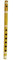 Traditionnelle indienne Brown Handmade Bois flûte de bambou bansuri Instrument de musique