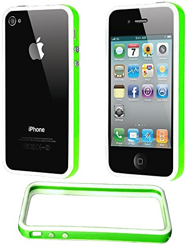 ebestStar – für Apple iPhone 4S, 4 – Bumper Schutzhülle aus TPU + Displayschutzfolie