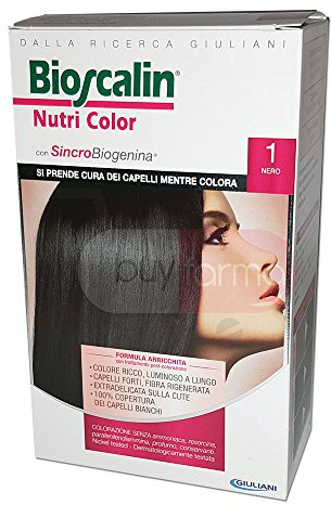 Bioscalin Nutri Color Colorazione Permanente Senza Ammoniaca 1 Nero