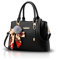 NICOLE&DORIS Neu Fashion Frauen Karriere Handtasche Tasche Umhängetasche Mode Strasse Damentaschen Weiche PU Black