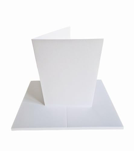 20 x A6 Watercolour Greeting Card Blanks Premium White AM919 | Acid Free, Cold Pressed, NOT Paper, 300gsm
