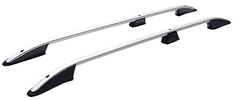 Dachreling Dachträger für Renault Trafic Opel Vivaro 2014-24 L2 Langer Alu Grau