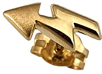 Herrenohrring Gold 333 Pfeil Blitz Ohrstecker Stecker für Herren 8 Karat Ohrring