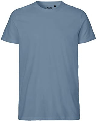 -Neutral- T-Shirt, 100% Bio-Baumwolle. Fairtrade, Oeko-Tex und Ecolabel Zertifiziert, Textilfarbe: Indigo, Gr.: XL
