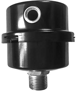 DOITOOL Luftfilter Kompressor 1/4 ： Filter Ansaugfilter Einlass Kompressor Luftfilter Metall Luftkompressor 1/4 Zoll Gewindeanschluss Filter Schwarz