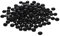 Glass Stone Marbles Pebbles for Vases 400-500 Stones Flat Bottom Round Top Rocks Bowl Filler Gems Iridescent Decor Decorative Centerpieces Fire Beads Florist Aquarium (5 LBS, Black)