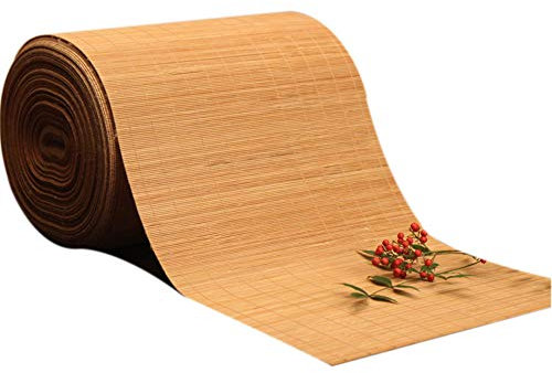 JLCP Natürlicher Bambus Tischläufer, japanischer Stil Tischdecke Dekorative Matten Hitzebeständige rutschfest Tee Vorhang für Hotel/Küche/Esszimmer/Party/Tagungsraum,30x100cm