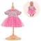 Corolle 110340 Kleid für Puppen, 30 cm, Rosa Puppenkleidung, Einfarbig