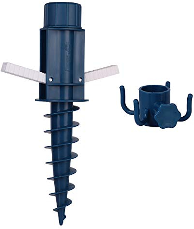 Sekey Soporte para Sombrilla para Sujetar La Sombrilla Ganchos(Azul