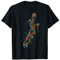 Abstrakte Kunst Basketball Sportler Bunt T-Shirt