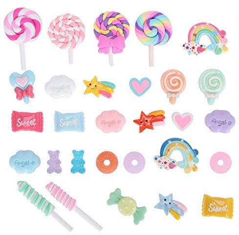 Simulation Candy, 29Pcs Simulation Candy Set Rollenspiel Food Set DIY Scrapbooking Verschönerung Dekoration Handwerk