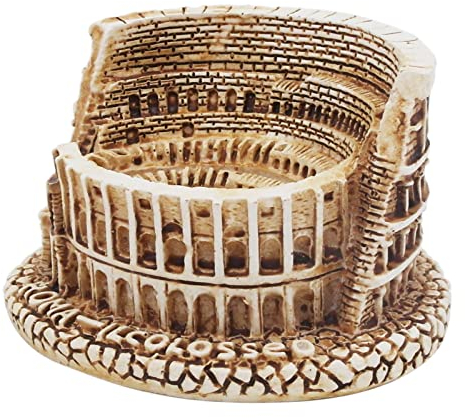 Deko Aquarium Klein Fischbecken Terrarium Décor Dekoration Zubehör Figur Statue Ornament Sammlerstücke Skulptur Geschenk Dekor Dekofigur Tischdeko (Rome Colosseum)