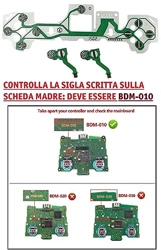 Flex Ribbon Circuito interno compatibile con PS5 Playstation 5 Controller conduttivo Film V1 BDM-010