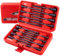 AKM TOOL Set di 16 cacciaviti magnetici da 15,2 cm, driver per trapano a percussione, punte per cacciavite a gambo lungo, set di dadi esagonali da 1/4, SAE e metriche, acciaio Cr-V