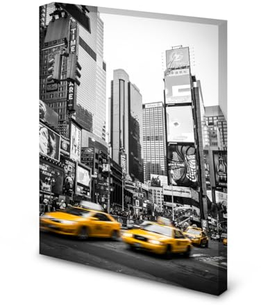 Magnettafel Pinnwand Bild New York Taxi XXL gekantet Größe 40 x 60 cm