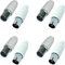 8 Connettori coassiali per cavi Tv antenna e digitale terrestre 4 maschi + 4 femmine (8 connettori diritti)