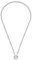 Leonardo Jewels Cordula Halskette, Kette aus Edelstahl mit Clip&Mix Verschluss, silber, Anker-Kette Kordel Optik 43 cm, Damen Schmuck, 023065