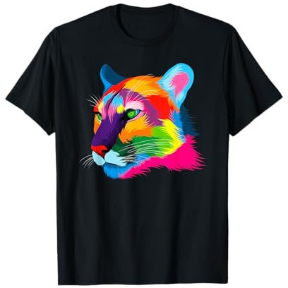 Puma Peinture aquarelle Motif tête de cougar T-Shirt