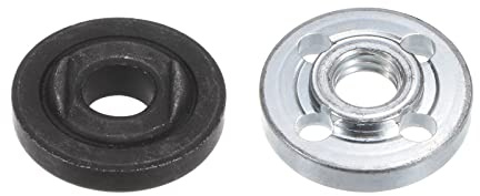 sourcing map Winkelschleifer Flansch Schlossmuttern Set M10 x 30mm Innen Äußere Schienen Motor Wellenkuppler Säge Klinge Flansch Mutter