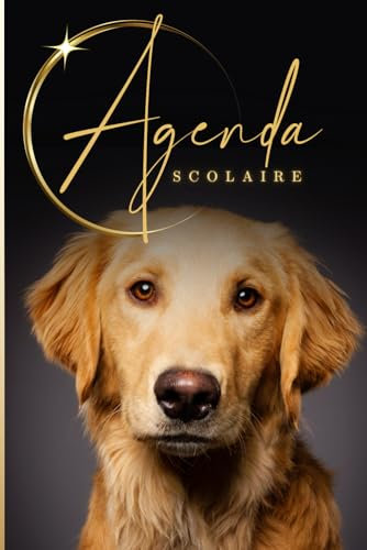 Agenda Scolaire: Une page par jour | Collège Fille, Garçon, 6ème 5ème 4ème 3ème | Primaire CE1, CE2 CM1, CM2 | Lycée | chien Mignon | Tout doux | golden retriever | En Français