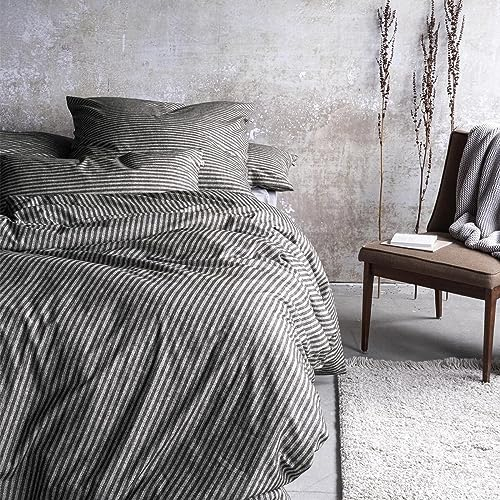 Irisette Premium Flausch-Cotton Bettwäsche Mink 8872 grau, 1 Bettbezug 155 x 220 cm + 1 Kissenbezug 80 x 80 cm