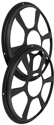 Unifizz Protector universal para rejilla de subwoofer de coche, 2 unidades, 12 pulgadas, color negro