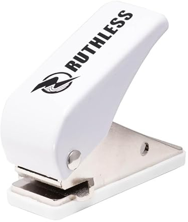 RUTHLESS Dart Flight Punch Pocket Size Easy to Use Darts Accessory, White (X3027)