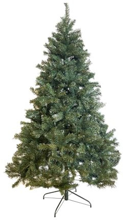 Comet Albero di Natale Realistico, Artificiale in PVC, Base in Metallo, Apertura ad Ombrello (Altezza 240 cm)