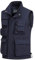 MeiLayM Herren Outdoor Weste mit Vielen Taschen Anglerweste Ärmellose Freizeit Weste Leicht Atmungsaktiv Weste Sommer schnelltrocknend Gilet Jagd Fotografie Sport Weste Navyblau,L