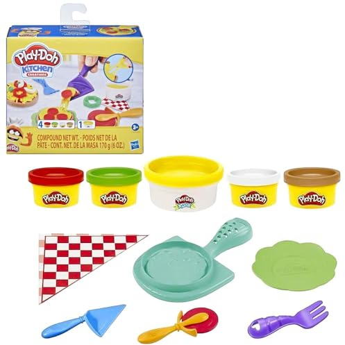 Play-Doh Selección Juego de Plastilina Kitchen Creations | Hasbro E6686, Kitchen:Pizzería Creativa