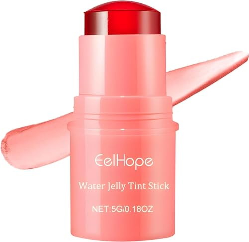 Jelly Tint,Jelly Blush Stick,Sheer Lip & Cheek Stain,Jelly Tint Stick, Water Jelly Tint,Texture Moisturising