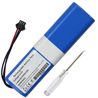 ANTIEE 96.16Wh Vacuum Cleaner Batteria per Xiaomi UONI, V980 Pro, V980 Plus, V980 Max, S1 Robot di pulizia 14.4V 6400mAh