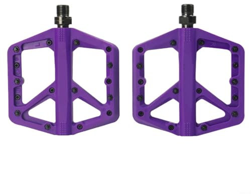 FUBESK Fahrradpedal, 114,5 mm x 137 mm, rutschfeste Aluminium-Ersatzpedale, Fahrrad-Plattform-Pedale, für Straßen-/Mountainbike-Mountainbikes (lila)