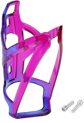 Motoforti Bike Bottle Cup Holder Cage Rack Integrally-formed PC Plastic Bicycle Drinks Holder for MTB Road Mountain Bike Outdoor Cycling Purple Blue Dazzle