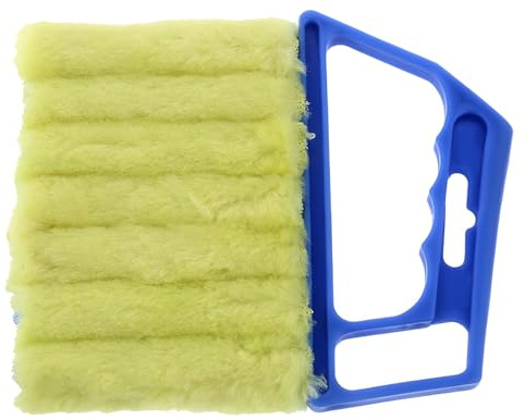 Jalousienreiniger, 2 Stück, Jalousienreiniger, Fensterrollo-Staubwedel, Bürstenreiniger, Werkzeug, waschbar, Fensterladenreiniger, Werkzeug für Jalousien, Klimaanlage und Auto-AC-Entlüftung (blau)