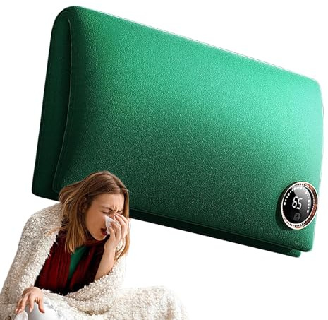 Calentador de manos portátil – Bolsa de agua calentada alimentada por USB, calentador de manos | Botella de agua caliente eléctrica de cubierta suave con diseño sin agua, calentador de manos de