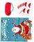 TOPBATHY 1 Satz Weihnachtsspieldekoration Innendekorationen Etagere stehen weihnachtsdeko hühner lustige Spielrequisiten Spiel-Requisiten für Weihnachten beschichtetes Papier rot