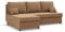 Mebligo Kemi - Ecksofa mit Schlaffunktion, Bettkastem, Komfort und Still, Schaum, braun (Mikrofaza 48)