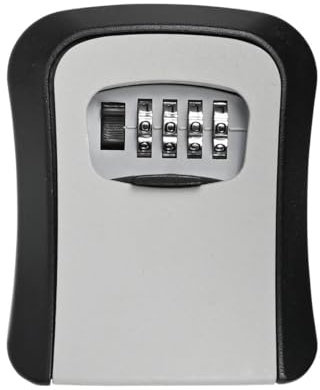 Premium Schlüsseltresor mit 4-stelligem Zahlenschloss – Wetterfester Key Safe zur Wandmontage – Ideal für Haus, Büro, Airbnb, Handwerker & Pflegekräfte